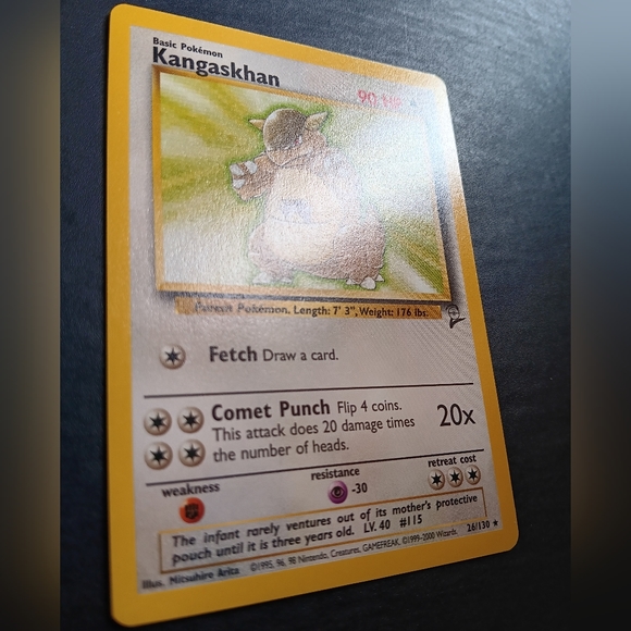 Kangaskhan Pokemon Card - Base Set 2 - 26/130 Rare Non-Holo - Picture 3 of 9